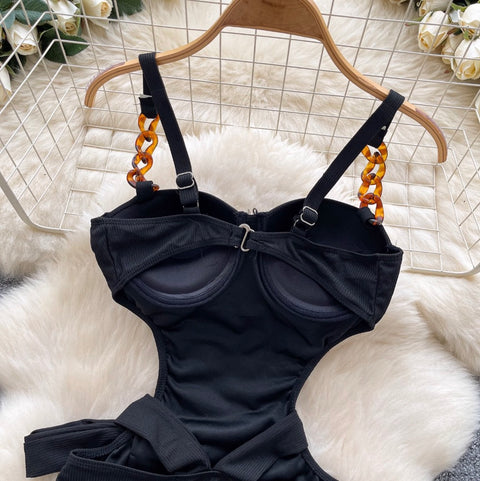 Sexy Backless Padded Slip Jumpsuits