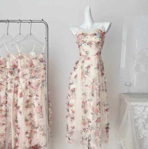 Fairy Embroidered Floral Slip Dress