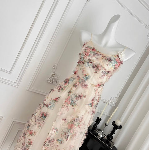 Fairy Embroidered Floral Slip Dress