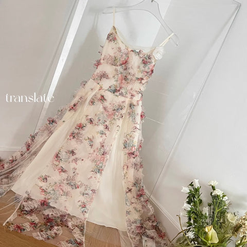 Fairy Embroidered Floral Slip Dress