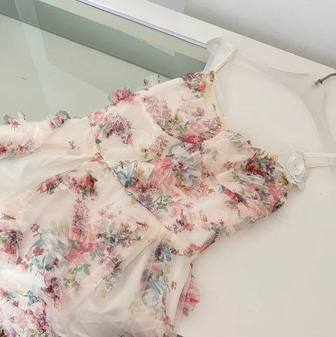 Fairy Embroidered Floral Slip Dress