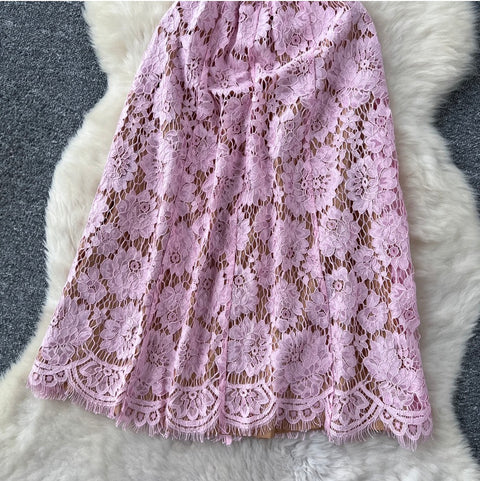 Elegant Beaded Embroidered Floral Dress