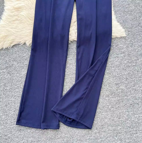 One-shoulder Camisole & Trousers 2Pcs