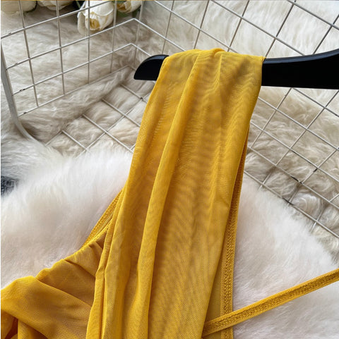 Knotted Asymmetric Slip Dress