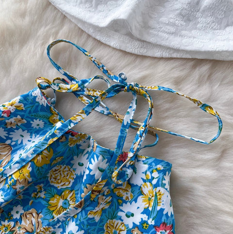 Halter Top & Printed Skirt Holiday 2Pcs
