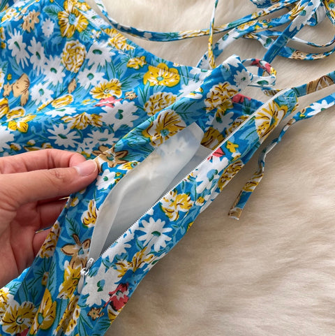 Halter Top & Printed Skirt Holiday 2Pcs