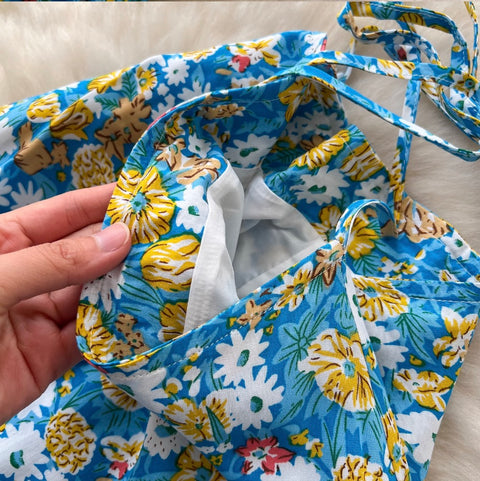 Halter Top & Printed Skirt Holiday 2Pcs