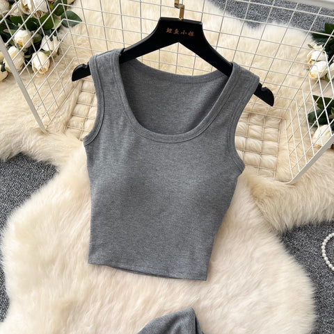 Camisole & Knotted Skirt Casual 2Pcs