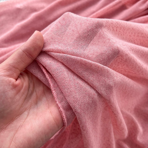 Draped Pink Chiffon Slip Dress