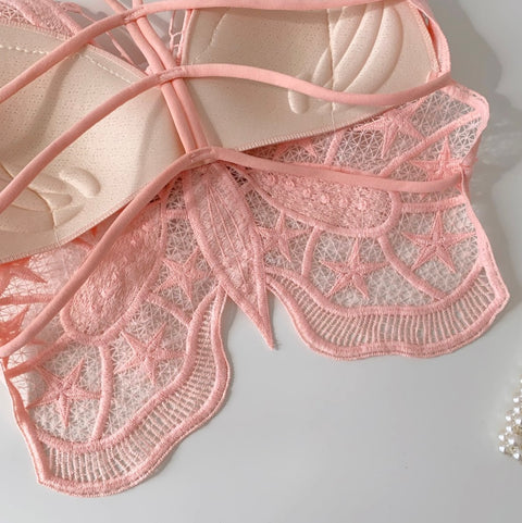 Beaded Crochet Padded Butterfly Camisole