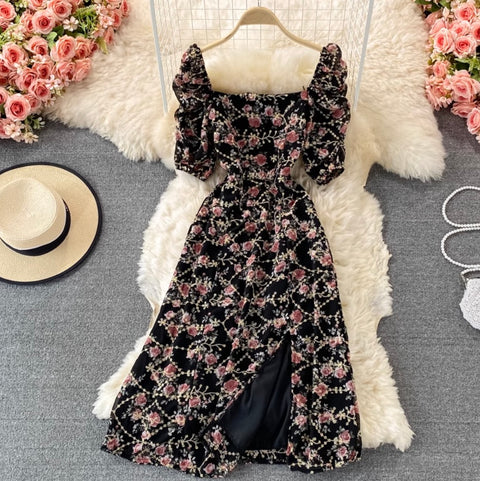Sweetie Floral Split Doll Dress