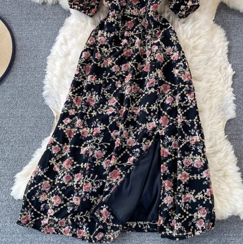 Sweetie Floral Split Doll Dress