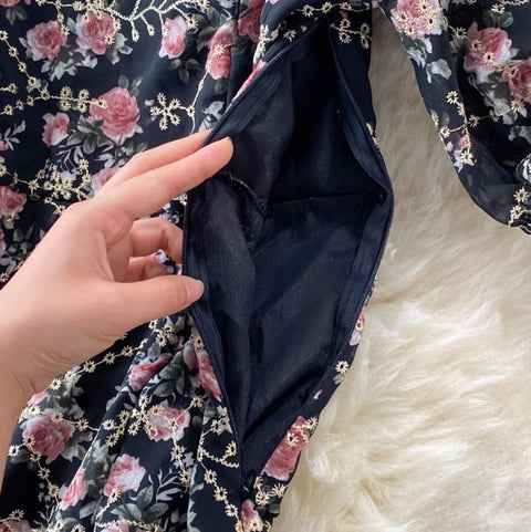 Sweetie Floral Split Doll Dress