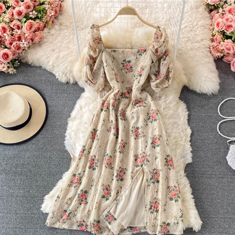 Sweetie Floral Split Doll Dress
