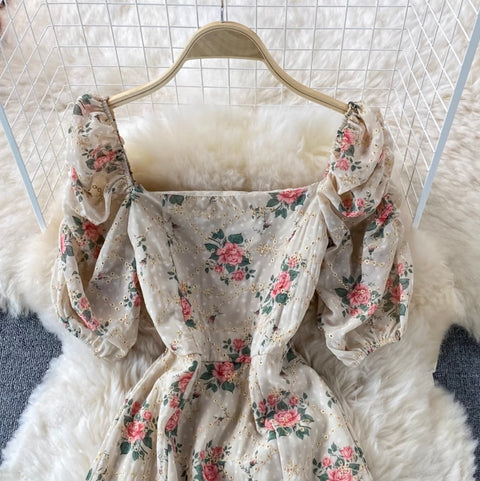 Sweetie Floral Split Doll Dress
