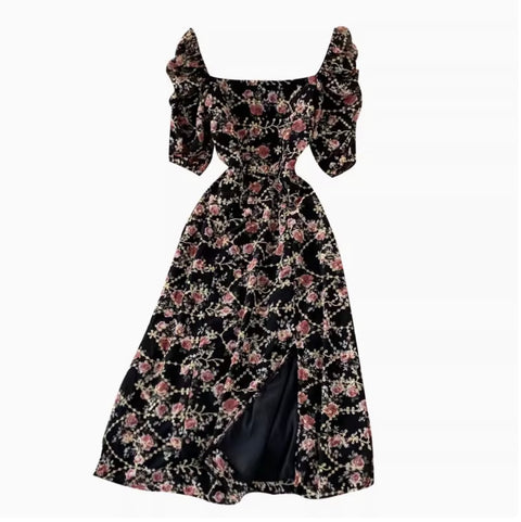 Sweetie Floral Split Doll Dress