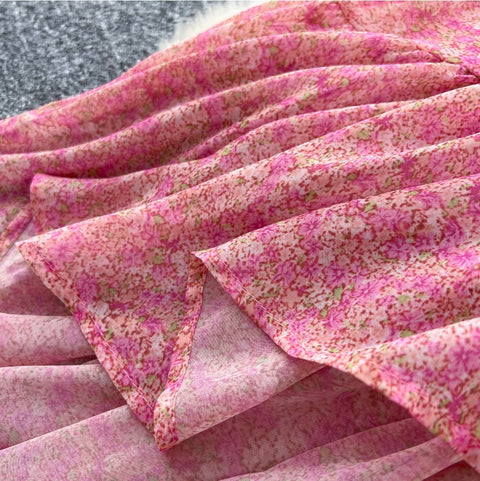 Sexy V-neck Ruffled Lace Slip Dress