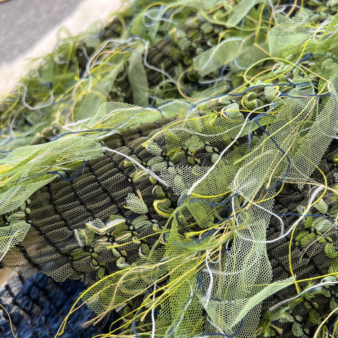 Chic See-through Mesh Fringed Dress