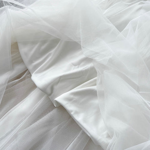 Sequined Furry Puffy Slip Dress