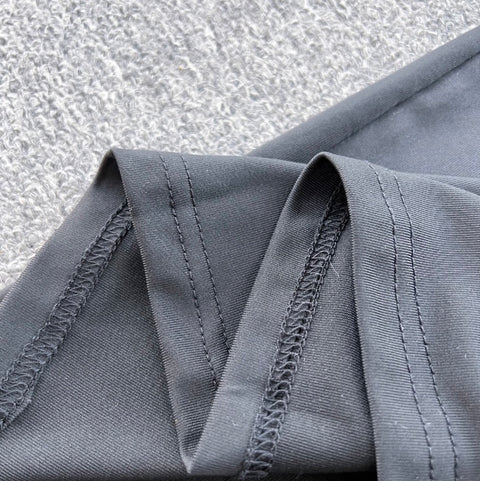 Hollow Circle Waistless Black Halter Dress