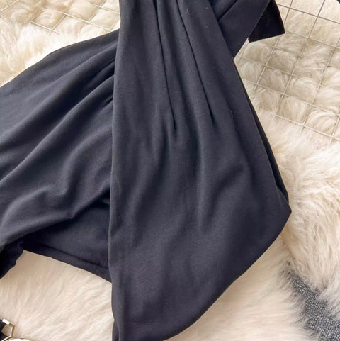 Cross Halter Top & Fishtail Skirt 2Pcs