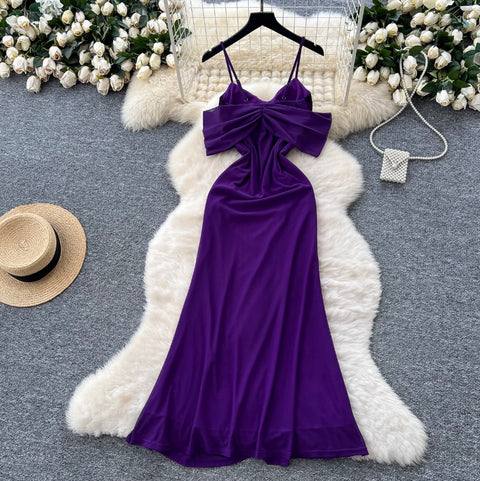 Elegant Patchwork Cape Slip Dress