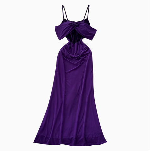 Elegant Patchwork Cape Slip Dress