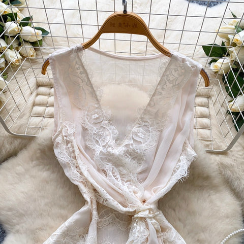 Niche Embroidered Lace Trim Top