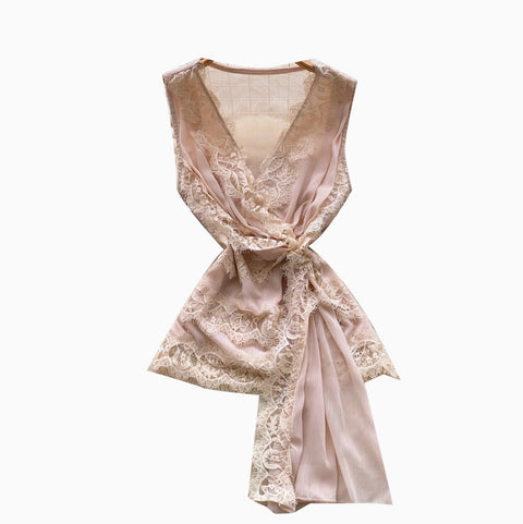 Niche Embroidered Lace Trim Top