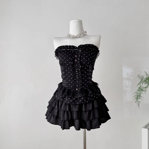 Sweetie Polka Dot Top & Puffy Skirt