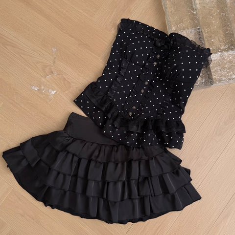 Sweetie Polka Dot Top & Puffy Skirt