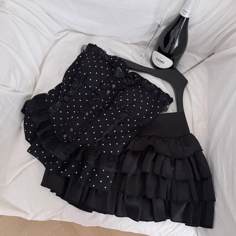 Sweetie Polka Dot Top & Puffy Skirt