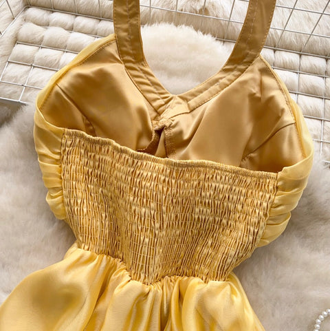 Embroidery Sequined Halter Top