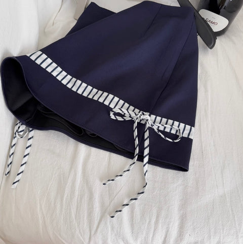 Striped Camisole & Skirt Sexy 2Pcs