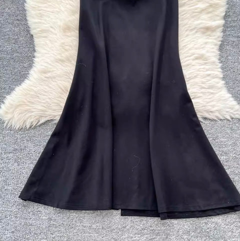 Rhinestone Studded Shawl & Slip Dress