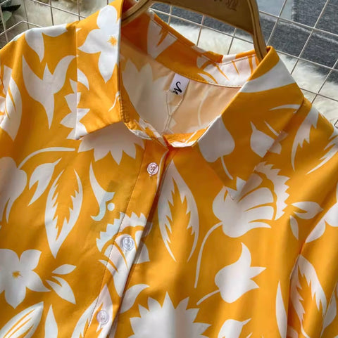 Printed Polo Shirt & Trousers 2Pcs