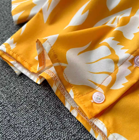 Printed Polo Shirt & Trousers 2Pcs