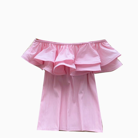 Sweetie Off-shoulder Ruffled Top