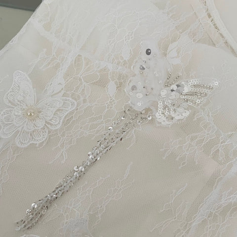 Sexy Embroidered White Lace Dress