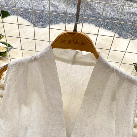 Casual V-neck Sleeveless Shirt