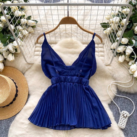 Sexy Square Rhinestone Studded Camisole