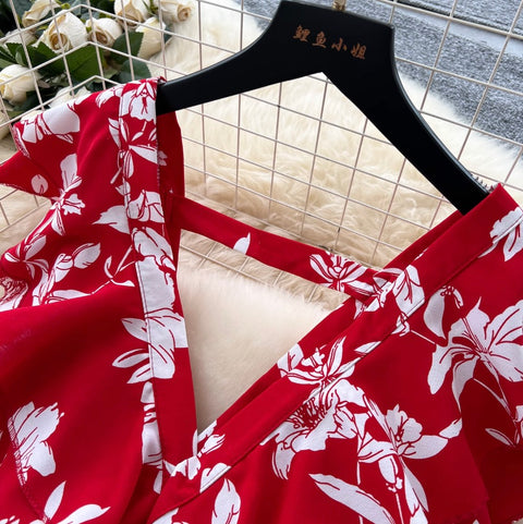 Premium Floral Printed Flared Jumpsuit