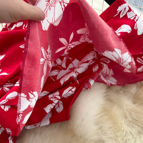 Premium Floral Printed Flared Jumpsuit