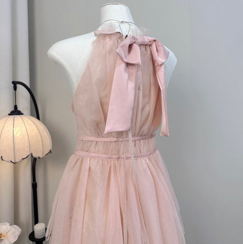Sweetie Pink Lace Patchwork Dress