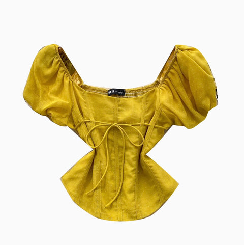 French Style Square Neckline Shirt