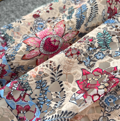 Premium Crochet Floral Lace Dress