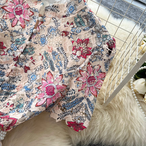 Premium Crochet Floral Lace Dress