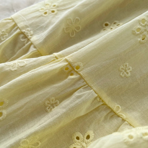 Beaded Shirt & Skirt Embroidery 2Pcs
