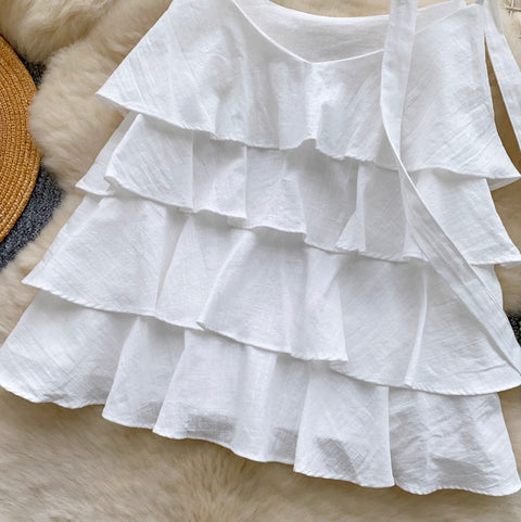 Layered Camisole with Ribbon