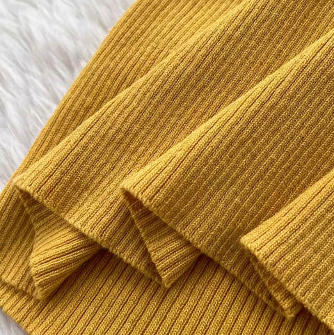 Premium Sleeveless Knotted Knit Dress